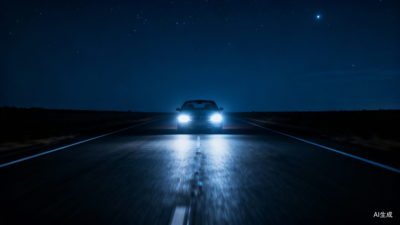 凌晨的公路上空无一人,我的车却不停地自动刹停